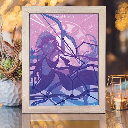 Zodiac Sagittarius – 3D Lightbox SVG File for Cricut & Silhouette