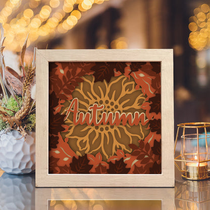 Autumn – 3D Lightbox SVG File for Cricut & Silhouette