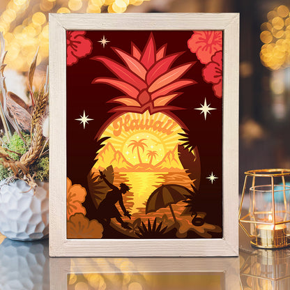 Hawaii – 3D Lightbox SVG File for Cricut & Silhouette