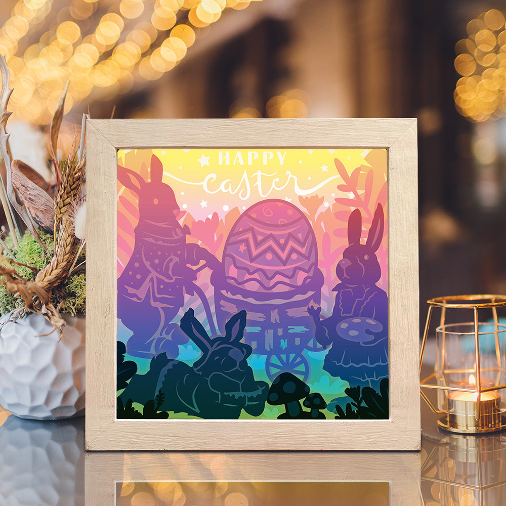 Easter 6 – 3D Lightbox SVG File for Cricut & Silhouette