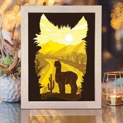 Apalca – 3D Lightbox SVG File for Cricut & Silhouette