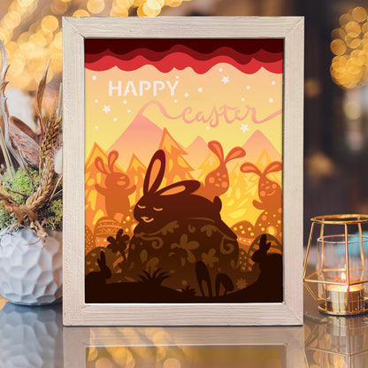 Easter 7 – 3D Lightbox SVG File for Cricut & Silhouette