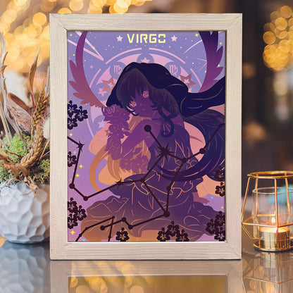 Zodiac Virgo – 3D Lightbox SVG File for Cricut & Silhouette