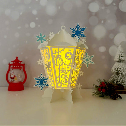 Snowballs – 3D Lantern SVG File for Cricut & Silhouette