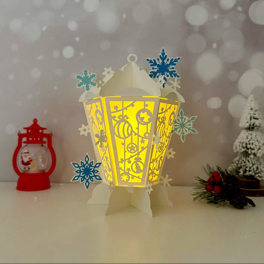 Snowballs - 3D Christmas 2 Lantern File - Cricut File  - VEKTOR KRAFT
