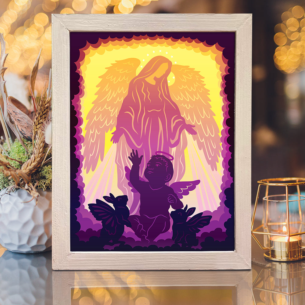 Baby Memorial – 3D Lightbox SVG File for Cricut & Silhouette