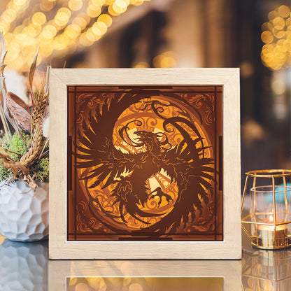 Phoenix – 3D Lightbox SVG File for Cricut & Silhouette