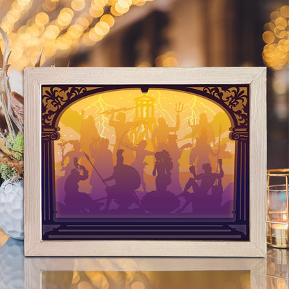 The Olympians Gods – 3D Lightbox SVG File for Cricut & Silhouette