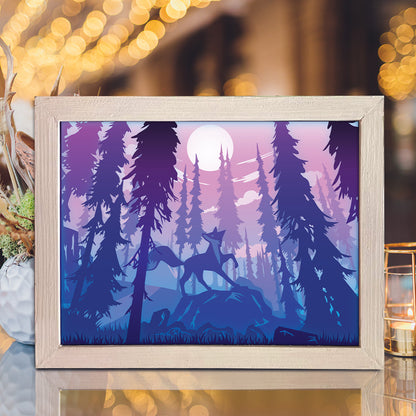 Fox 1 – 3D Lightbox SVG File for Cricut & Silhouette