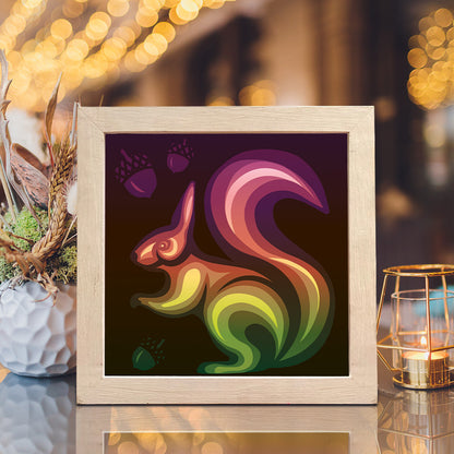 Squirrel 2 – 3D Lightbox SVG File for Cricut & Silhouette