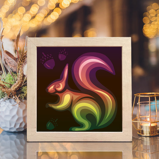 Squirrel 2 - 3D Animal Papercut Lightbox File - Cricut File - VEKTOR KRAFT