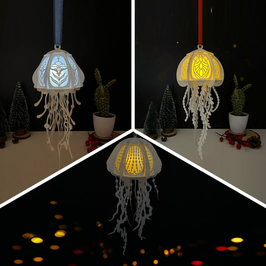 Pack 3 Jellyfish - 3D Animal Lantern File  - Cricut File  - VEKTOR KRAFT