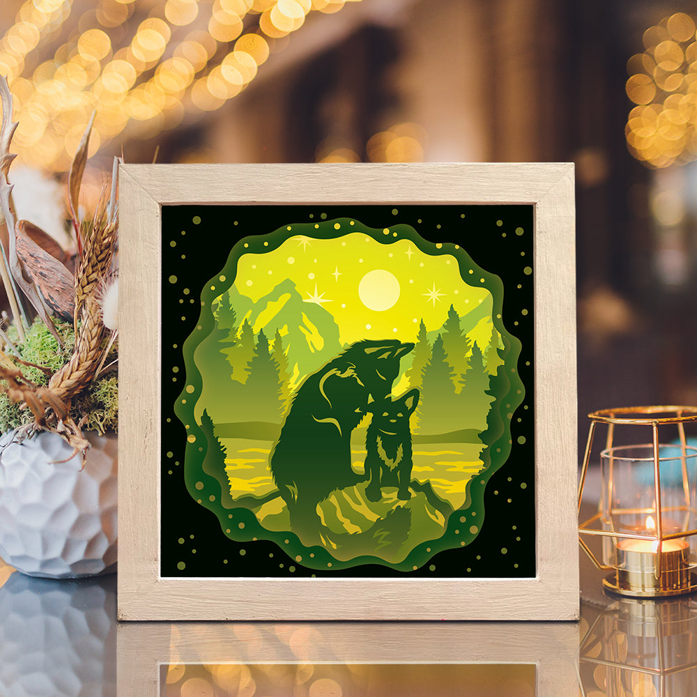 Fox 2 – 3D Lightbox SVG File for Cricut & Silhouette