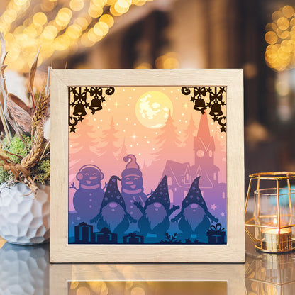 Christmas Gnome 1 – 3D Lightbox SVG File for Cricut & Silhouette
