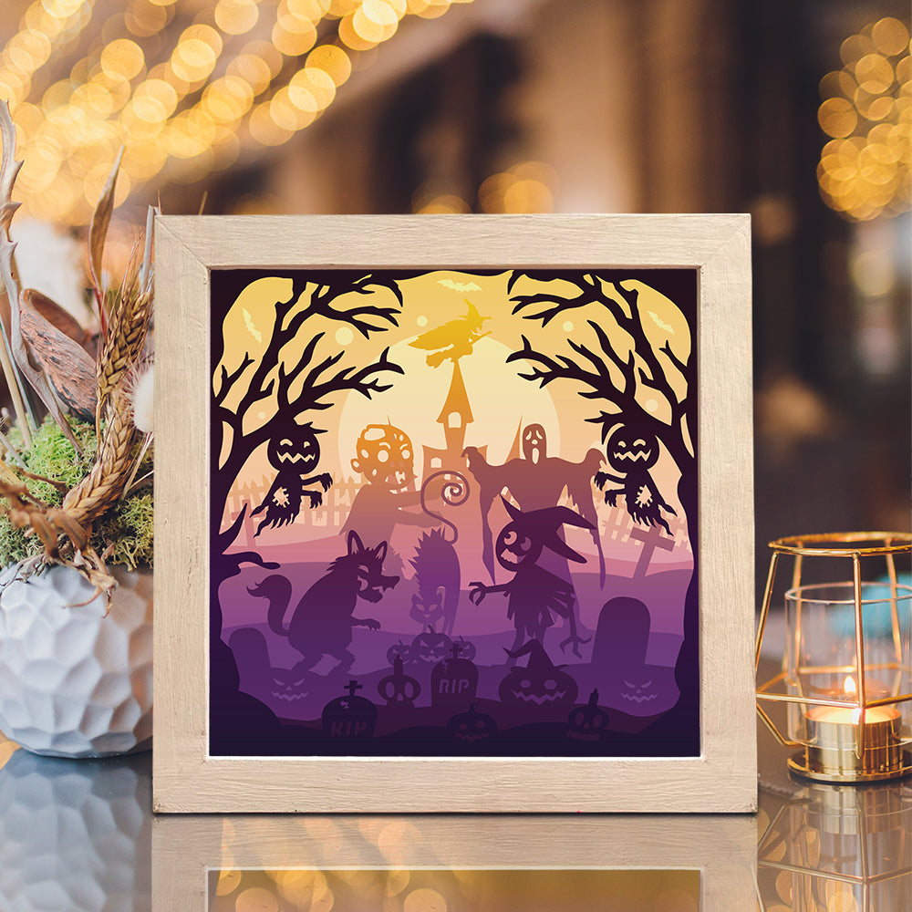 Halloween 24 – 3D Lightbox SVG File for Cricut & Silhouette