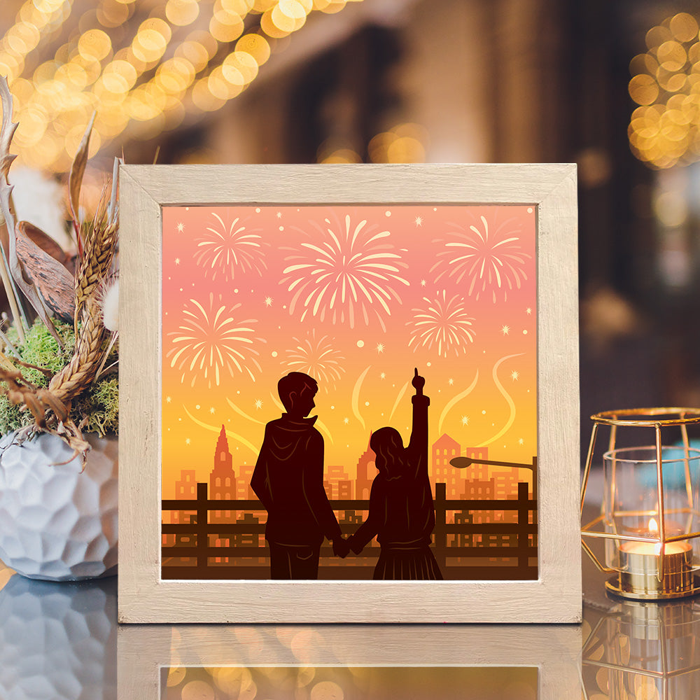 Firework 2 – 3D Lightbox SVG File for Cricut & Silhouette