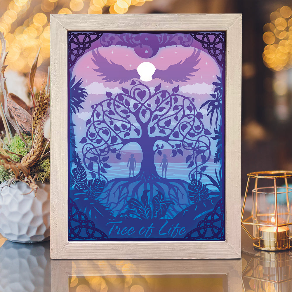Tree of Life – 3D Lightbox SVG File for Cricut & Silhouette