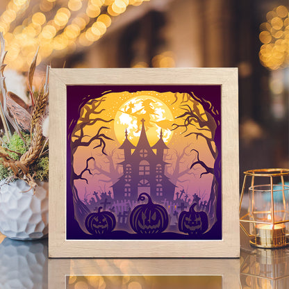 Halloween 3 Square – 3D Lightbox SVG File for Cricut & Silhouette