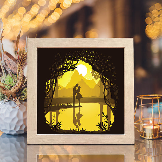 Love 8 Square - 3D Special Occasions Papercut Lightbox File - Cricut File - VEKTOR KRAFT