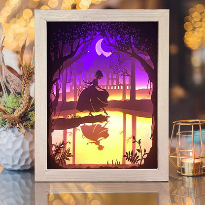 Princess – 3D Lightbox SVG File for Cricut & Silhouette