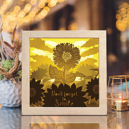 Sunflower 1 – 3D Lightbox SVG File for Cricut & Silhouette
