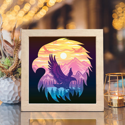 Eagle – 3D Lightbox SVG File for Cricut & Silhouette