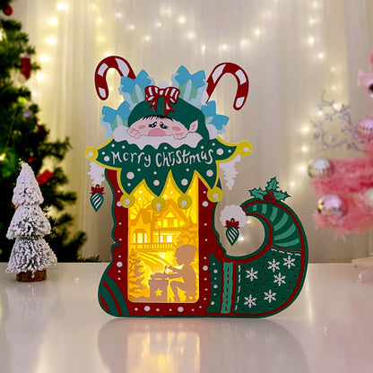 Elf Heel – 3D Box SVG File for Cricut & Silhouette