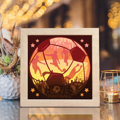 Football – 3D Lightbox SVG File for Cricut & Silhouette
