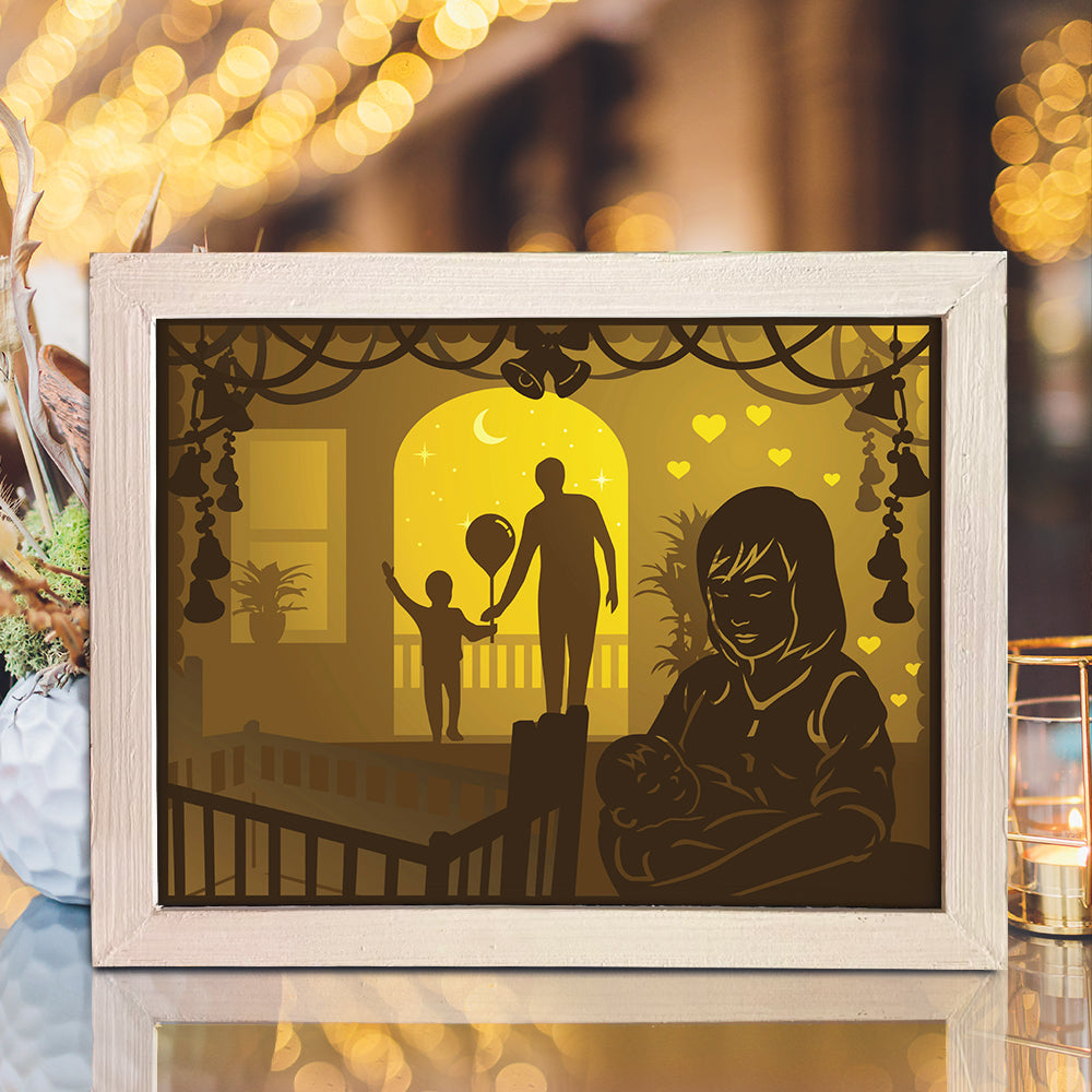 Mom 3 – 3D Lightbox SVG File for Cricut & Silhouette