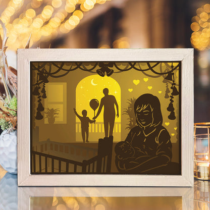 Mom 3 – 3D Lightbox SVG File for Cricut & Silhouette