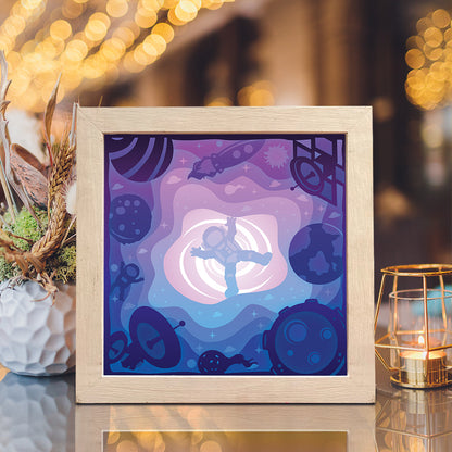 Astronaut – 3D Lightbox SVG File for Cricut & Silhouette