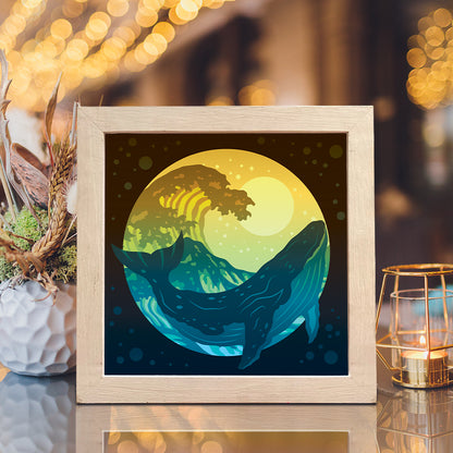 Whale 4 – 3D Lightbox SVG File for Cricut & Silhouette