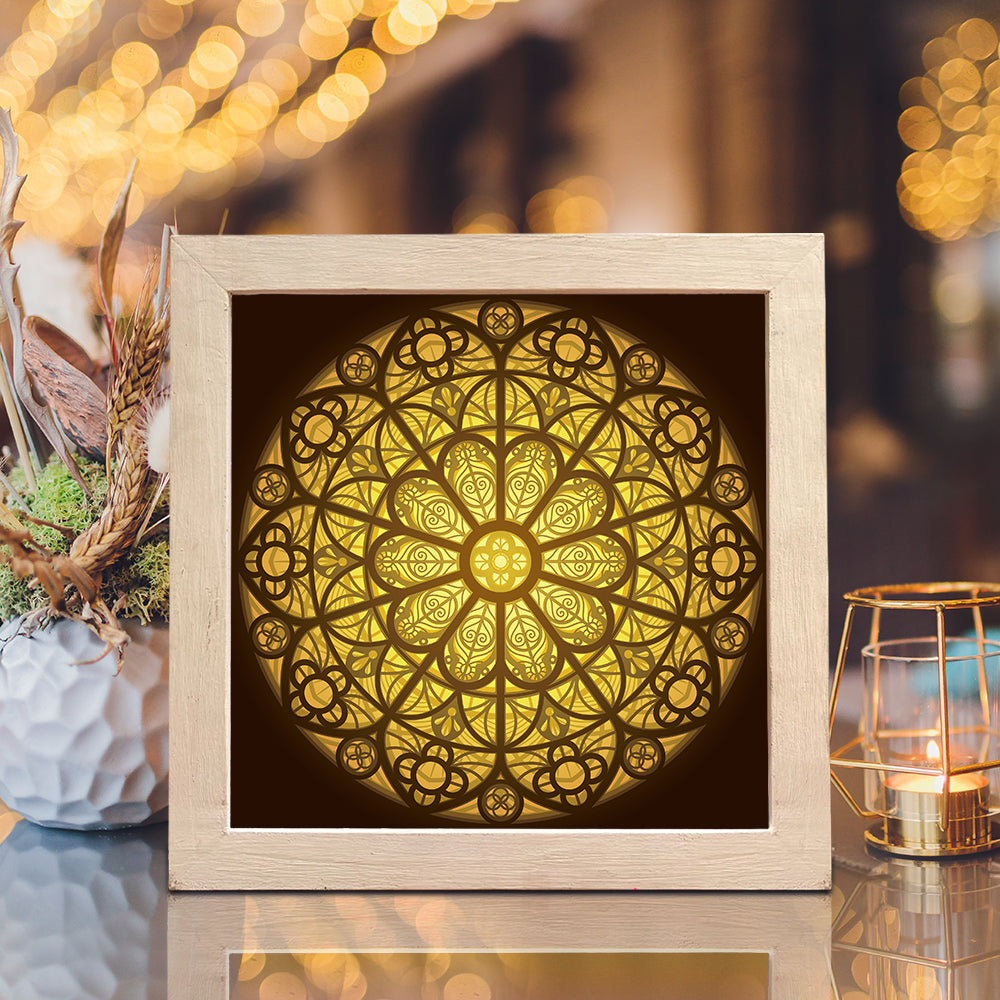 Mandala 1 – 3D Lightbox SVG File for Cricut & Silhouette