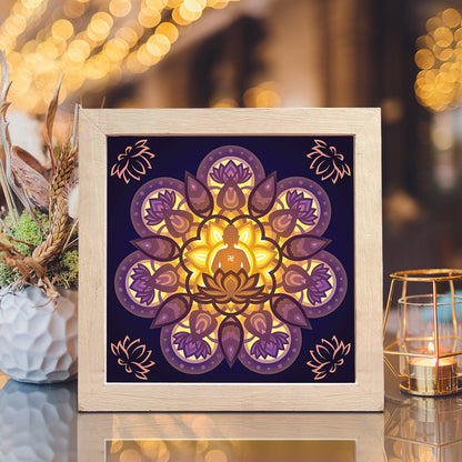 Buddha 3 – 3D Lightbox SVG File for Cricut & Silhouette