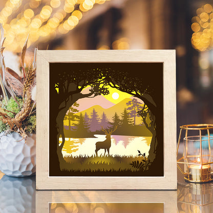 Deer 2 – 3D Lightbox SVG File for Cricut & Silhouette