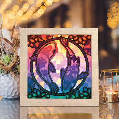 Fish - 3D Animal Papercut Lightbox File - Cricut File - VEKTOR KRAFT