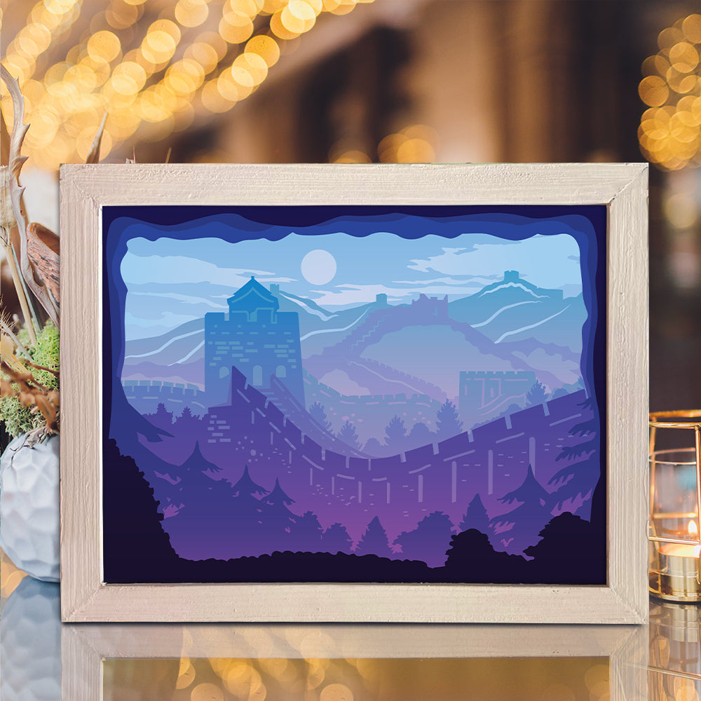 The Great Wall Of China – 3D Lightbox SVG File for Cricut & Silhouette