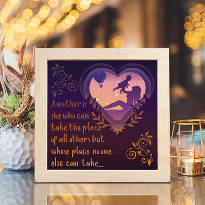 Happy Mother's Day 1 Square - 3D Mother Lightbox File - Cricut File - VEKTOR KRAFT