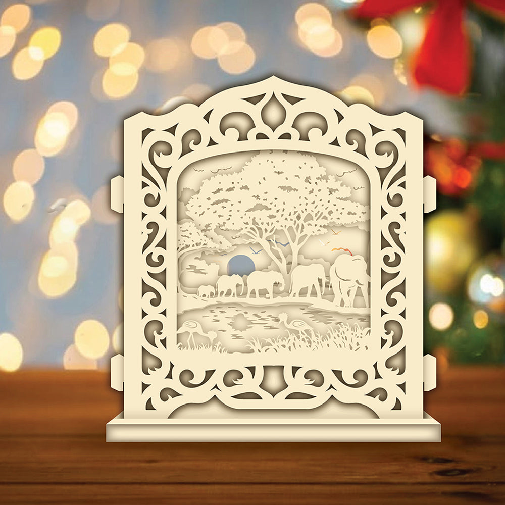Elephant – 3D Pop-Up Card SVG File for Cricut & Silhouette