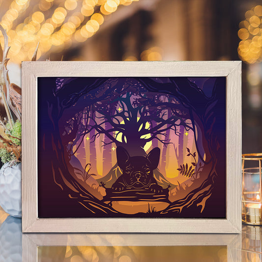 Bulldog – 3D Lightbox SVG File for Cricut & Silhouette