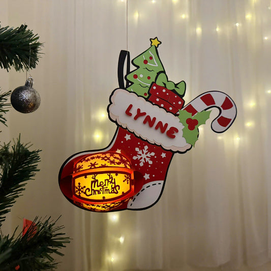 Socks 3 Custom - 3D Christmas Lantern File - Cricut File  - VEKTOR KRAFT