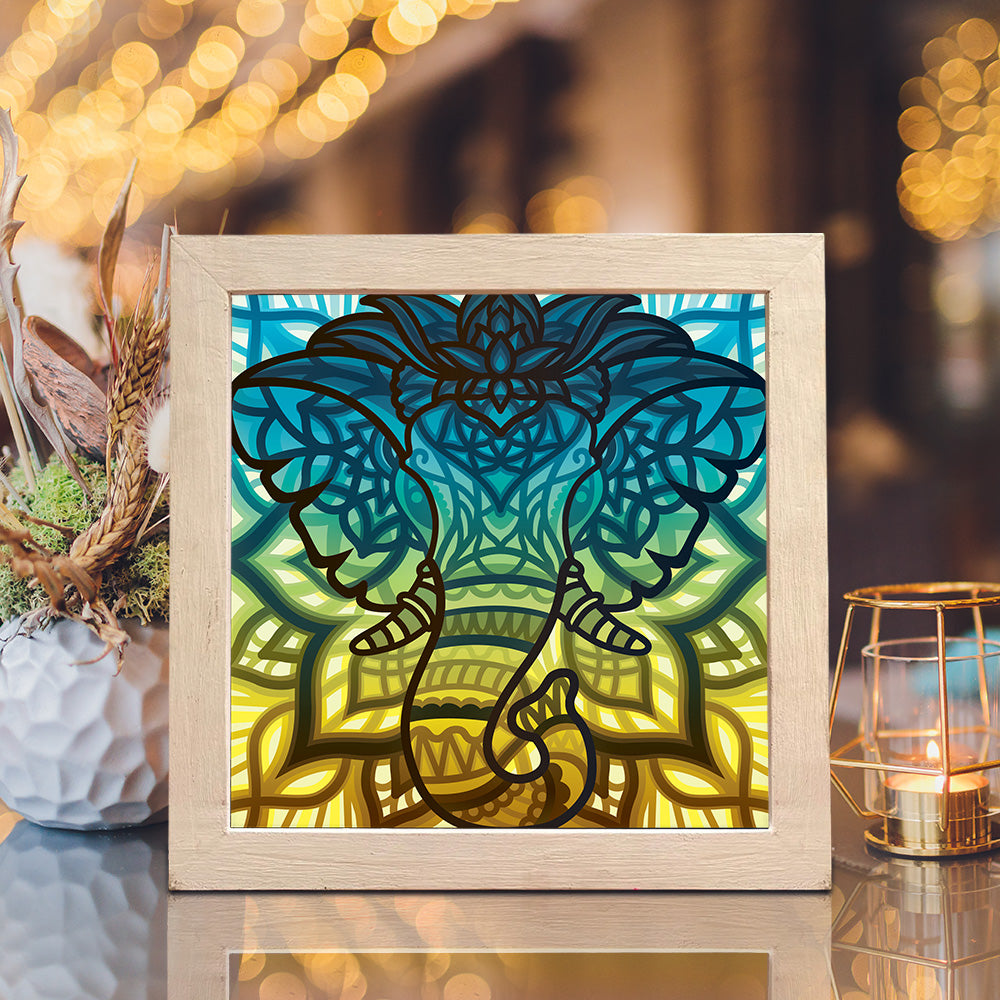 Elephant 2 – 3D Lightbox SVG File for Cricut & Silhouette