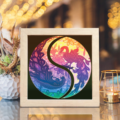 Phoenix 2 – 3D Lightbox SVG File for Cricut & Silhouette