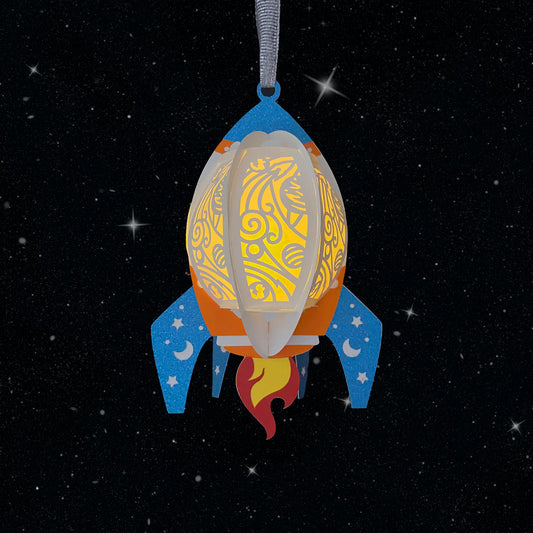 Rocket – 3D Lantern SVG File for Cricut & Silhouette