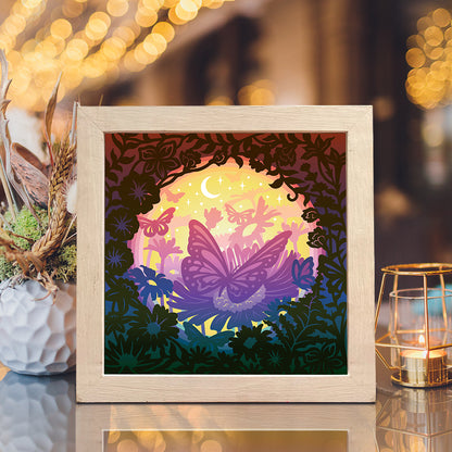 Butterfly 2 – 3D Lightbox SVG File for Cricut & Silhouette