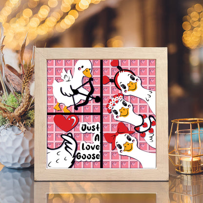 Goose Valentine – 3D Shadow Box SVG File for Cricut & Silhouette