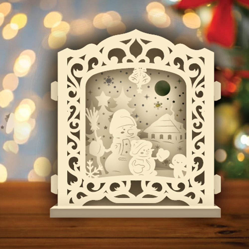 Snowman – 3D Pop-Up Card SVG File for Cricut & Silhouette