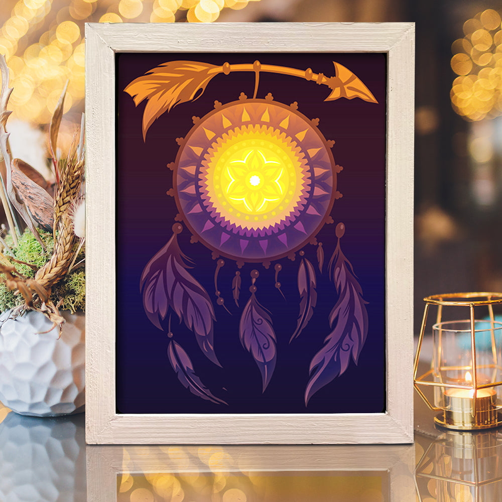 Dreamcatcher – 3D Lightbox SVG File for Cricut & Silhouette