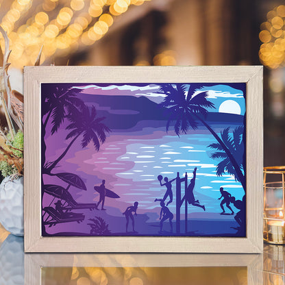 Seaside 1 – 3D Lightbox SVG File for Cricut & Silhouette