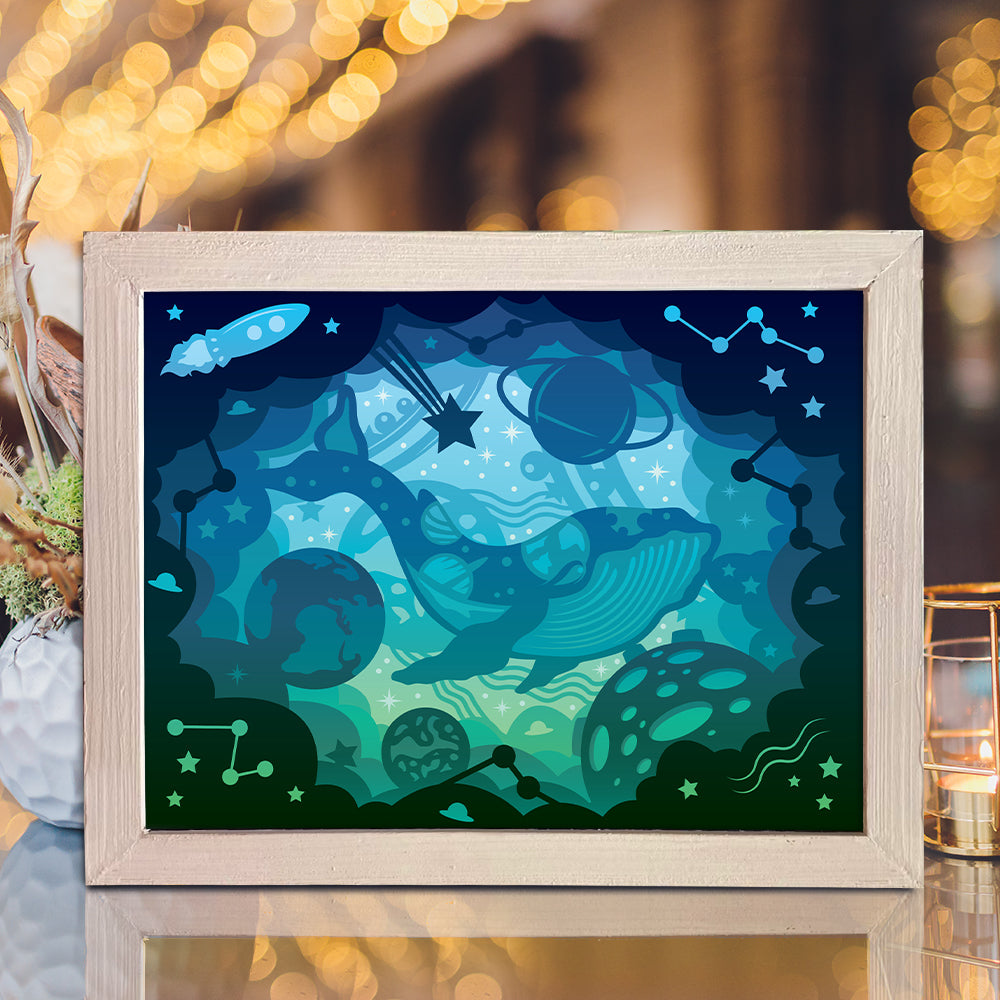 Whale 3 – 3D Lightbox SVG File for Cricut & Silhouette